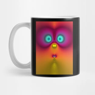 Cute fractal face nine Mug